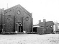 Schlachthofhalle mit Nebengebäuden, 1932