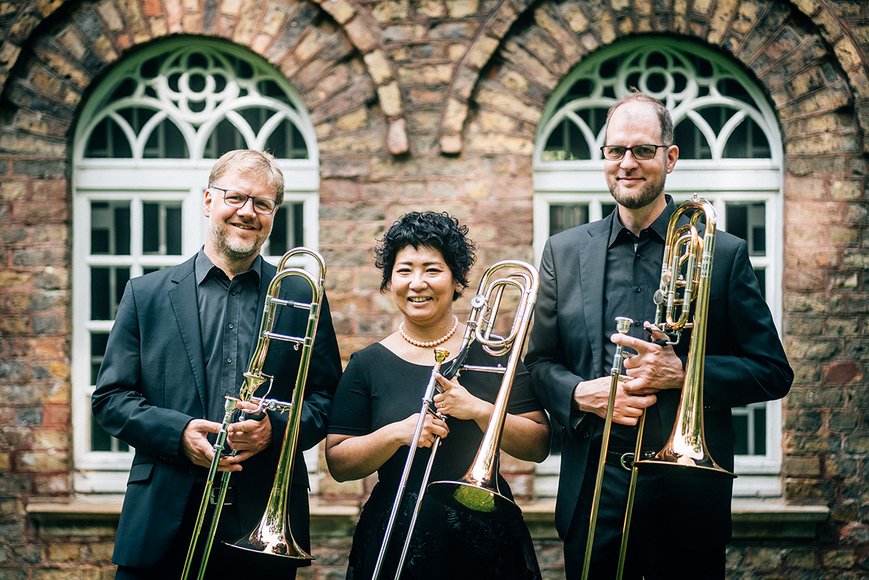 Rima Ideguchi und Thorsten Lange-Rettich an der Tenorposaune sowie Fabian Liedtke an der Bassposaune