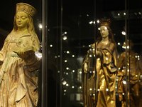 Skulpturen der Heiligen Barbara aus den Musealen Sammlungen des montan.dok