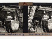 Ladearbeiten unter Tage auf dem Bergwerk Lothringen, 1934