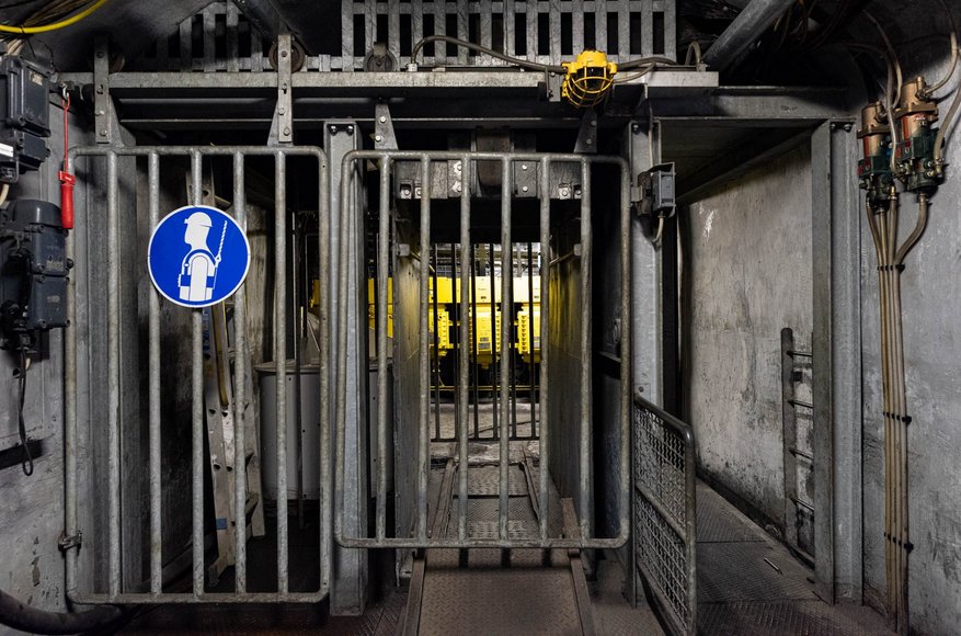 Blindschacht des Anschauungsbergwerks